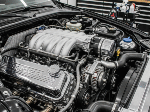 تلميع مكينة السيارة